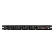 PDU LOGILINK 1U pt. rack 19 inch, 8 prize Schuko, intrare Schuko, max 16 A, on/off, 2 m, 