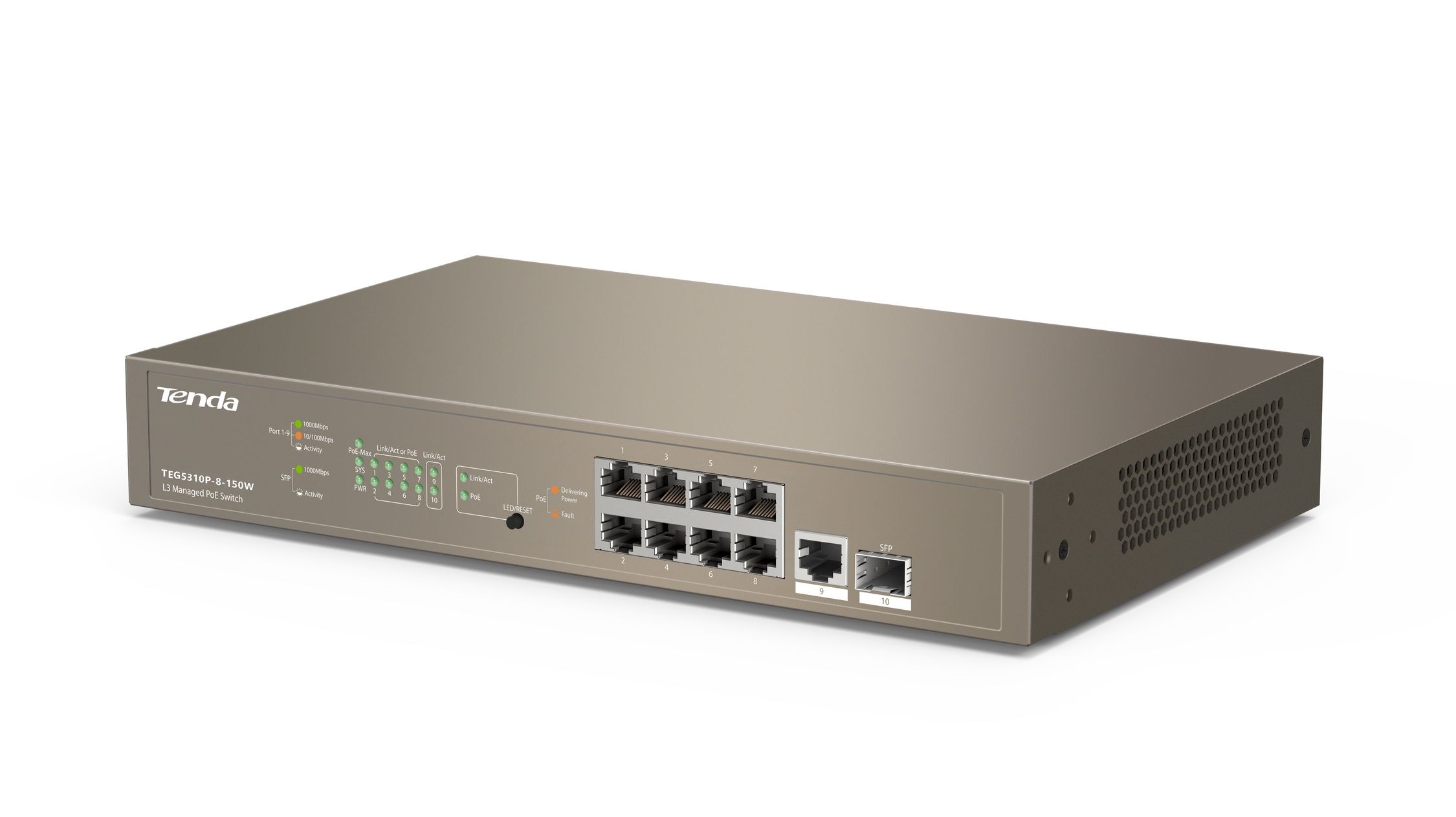 Tenda switch TEG1016M, 16-Port Gigabit, Standard and Protocol: IEEE802.3, IEEE802.3u, IEEE802.3x, IEEE802.3ab, 16*10/100/1000, Switch capacity: 32Gbps._3