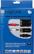 CABLU video LOGILINK, VGA (T) la VGA (T), 15m, dublu ecranat, negru, 