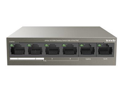 Switch TENDA TEF1106P-4-63W, 6 Port, 10/100 Mbps_2