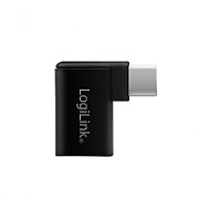 ADAPTOR LOGILINK, pt. smartphone, USB 3.2 Type-C (T) la USB 2.0 (M), USB-C 90 grade, pana la 5V / 3A 15W, negru, 