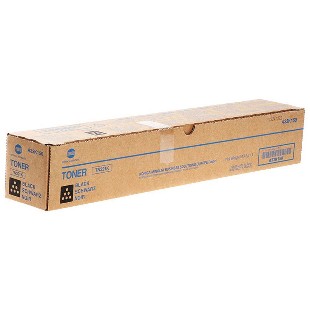 Toner Original Konica-Minolta Black, TN-321K, pentru Bizhub C224E|Bizhub C284E|Bizhub C364E, 27K, incl.TV 0 RON, 