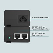 TP-Link, PoE++ Injector, TL-POE170S, Standarde si protocoale: IEEE802.3i, IEEE802.3u, IEEE802.3ab, IEEE802.3af, IEEE802.3at, IEEE802.3bt, interfata: 1 x 10/100/1000Mbps RJ45 data-in port, 1 x 10/100/1000Mbps RJ45 power+data-out port._3