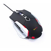 MOUSE Spacer - gaming, gaming, cu fir, USB, optic, 6.400 dpi, butoane/scroll 6/1, iluminare RGB, negru, 