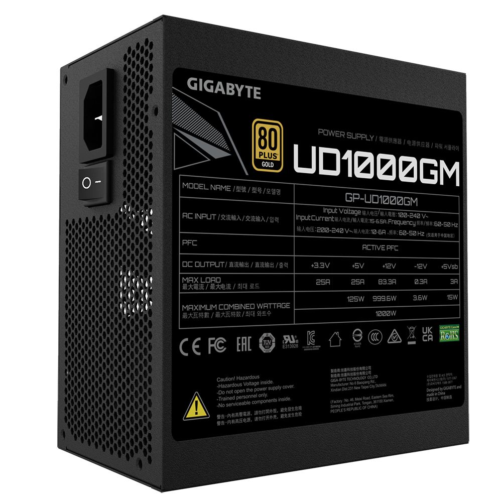 Zasilacz Gigabyte GP-UD1000GM 1000W 80+ Gold_3