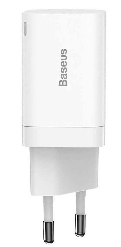 INCARCATOR retea Baseus Super Si Pro, Quick Charge 30W, 1 x USB 5V/3A, 1 x USB Type-C 5V/3A, alb 