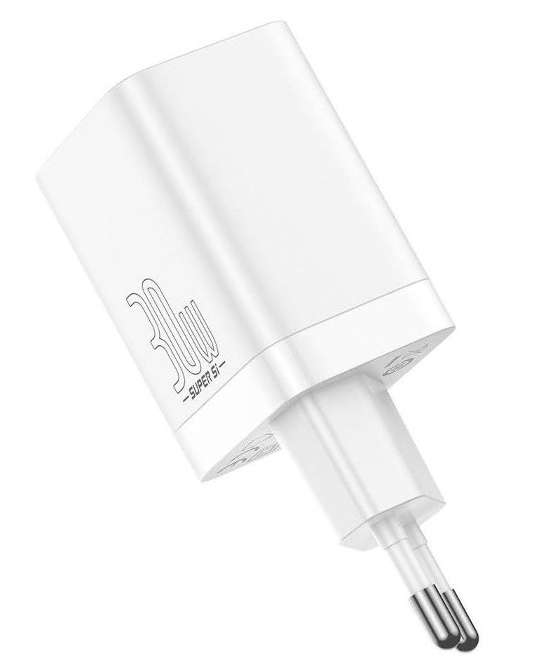 INCARCATOR retea Baseus Super Si Pro, Quick Charge 30W, 1 x USB 5V/3A, 1 x USB Type-C 5V/3A, alb 