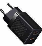 INCARCATOR retea Baseus Super Si Pro, Quick Charge 30W, 1 x USB 5V/3A, 1 x USB Type-C 5V/3A, negru 