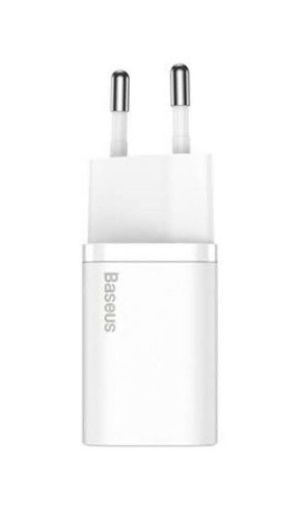 INCARCATOR retea Baseus Super Si, Quick Charge 30W, 1 x USB Type-C 5V/3A si 1 x USB 5V/3A, alb 