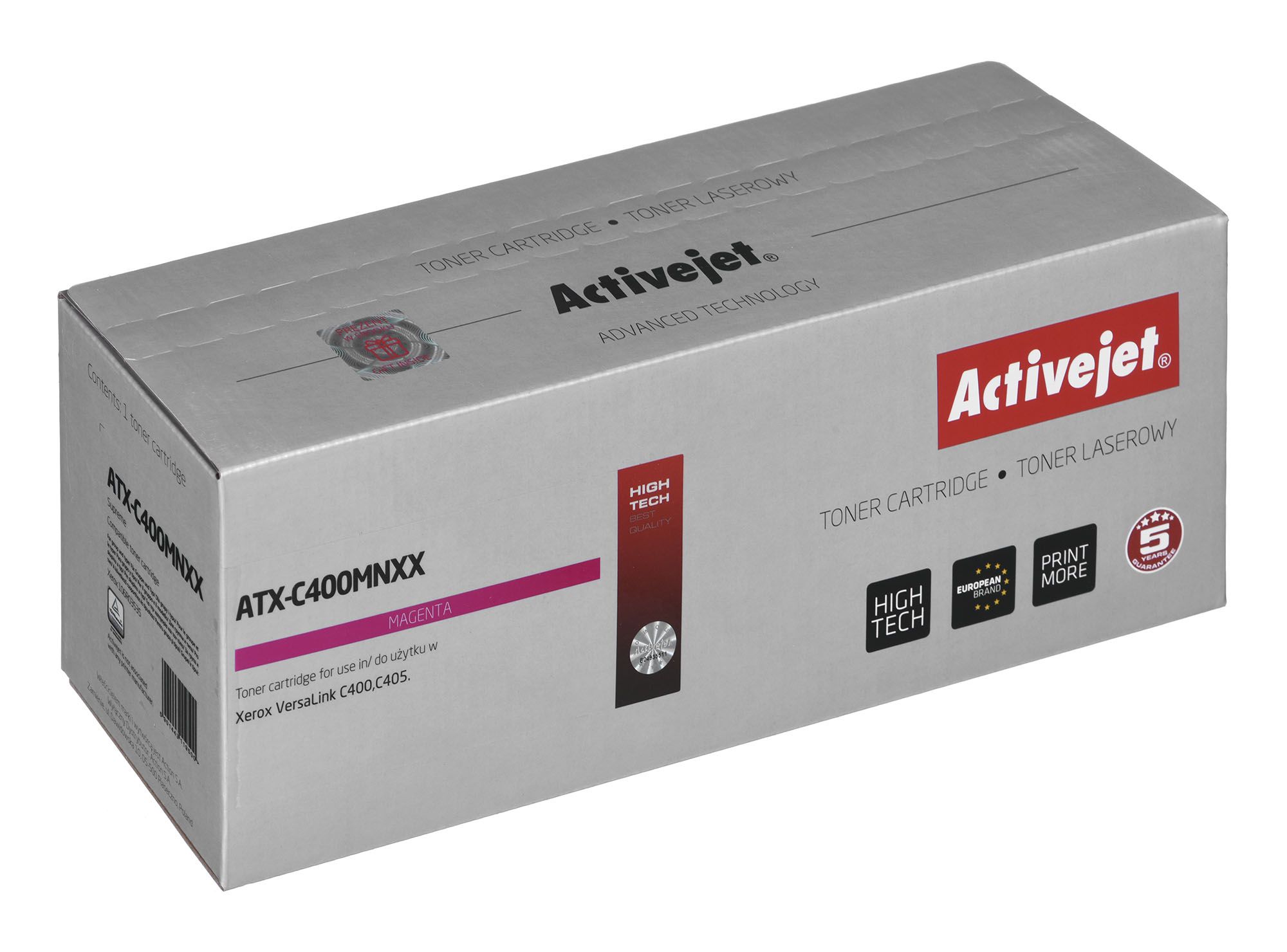 Activejet ATX-C400MNXX toner (replacement for Xerox 106R03535; Supreme; 8000 pages; Purple)_2