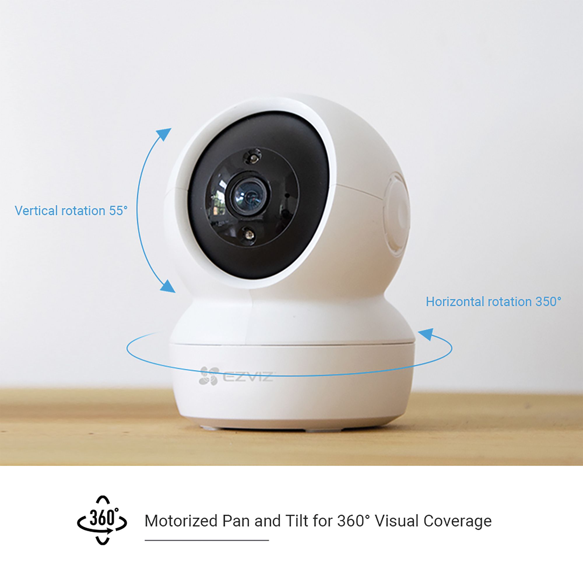 EZVIZ C6N 4MP Smart Indoor Smart Security PT Cam, with Motion Tracking - White_6