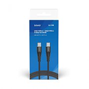 Savio CL-159 USB cable 1 m USB 2.0 USB C - USB C Black_2