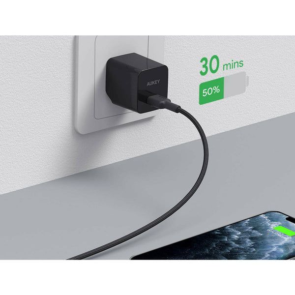 AUKEY CB-CL02 USB cable Quick Charge USB C-Lightning | 1.2m | Black_8