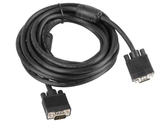 Lanberg CA-VGAC-10CC-0050-B VGA cable 5 m VGA (D-Sub) Black_2