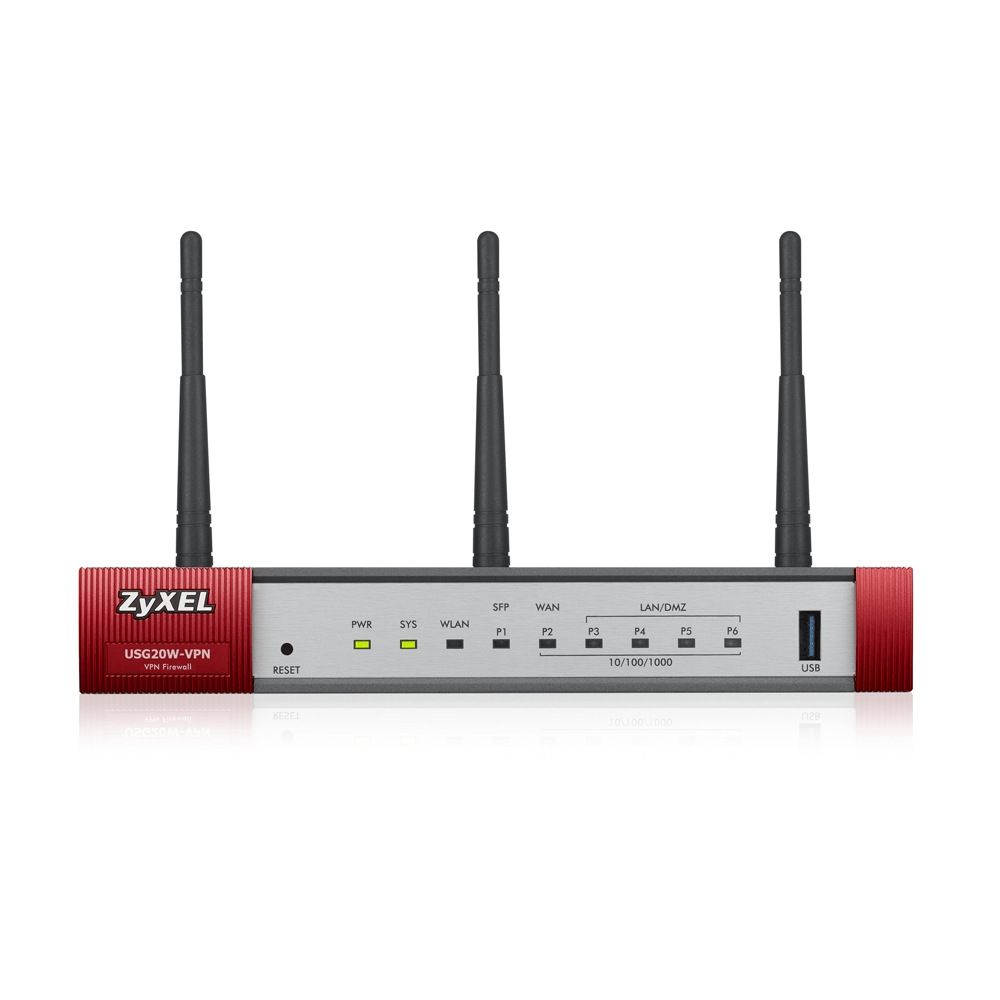 Zyxel USG20W-VPN-EU0101F wireless router Gigabit Ethernet Dual-band (2.4 GHz / 5 GHz) 4G Grey, Red_2