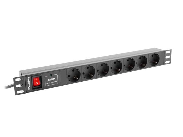 LANBERG POWER STRIP. RACK PDU (1U,16A,7X SHUKO,2M)_2