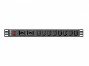 LANBERG POWER STRIP PDU RACK (1U, 16A,2XC19,8XC13)_1