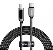 CABLU alimentare si date Baseus Display, Fast Charging Data Cable pt. smartphone, USB Type-C la USB Type-C 100W, braided, 2m, negru 