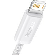 CABLU alimentare si date Baseus Dynamic Series, Fast Charging Data Cable pt. smartphone, USB la Lightning Iphone 2.4A, 1m, braided, alb 