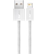 CABLU alimentare si date Baseus Dynamic Series, Fast Charging Data Cable pt. smartphone, USB la Lightning Iphone 2.4A, 1m, braided, alb 