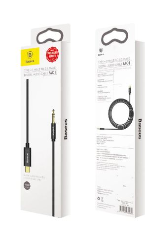 CABLU AUDIO Baseus Yiven, 1 x USB Type-C (T) la 1 x Jack 3.5mm (T), lungime cablu 1.2m, negru 