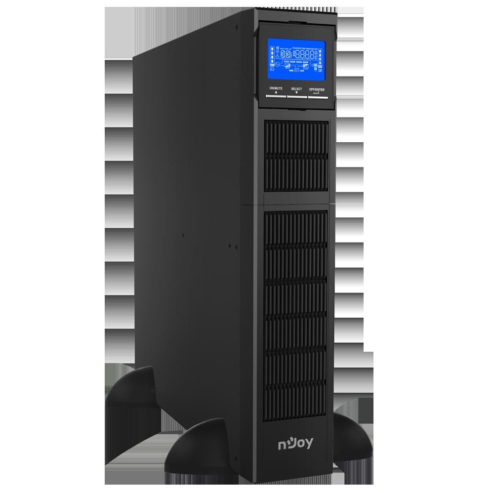 UPS nJoy Balder 1500, 1500VA/ 1500W, On-line, LCD Display, Montare Rack/Tower, 8 Prize IEC 13, Dubla conversie, Plaja larga de tensiuni acceptate, Eficienta impresionanta de pana la 96%, Frecventa: 40Hz ~ 70 Hz, Dimensiuni: 410 x 438 x 88 mm, Greutate: 15.5 kg_2