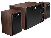 BOXE GENIUS 2.1, RMS: 15W (2 x 3.5W + 1 x 8W), cherry wood, 