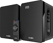 SVEN SPS-710 2x20W; Timbre and volume control; LED display; USB/SD-card support; FM radio; Headphone jack; Remote control; Built-in clock and alarm; Bluetooth_1