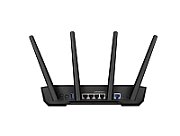 ASUS TUF Gaming AX3000 Dual Band WiFi 6 Gaming Router, TUF-AX3000, Network Standard: IEEE 802.11a, IEEE 802.11b, IEEE 802.11g, WiFi 4 (802.11n), WiFi 5 (802.11ac), WiFi 6 (802.11ax), IPv4, IPv6, Data rate: (2.4GHz) : up to 574 Mbps, (5GHz) : up to 2402 Mbps, 4 x antene externe, Procesor: 1.5 GHz_2