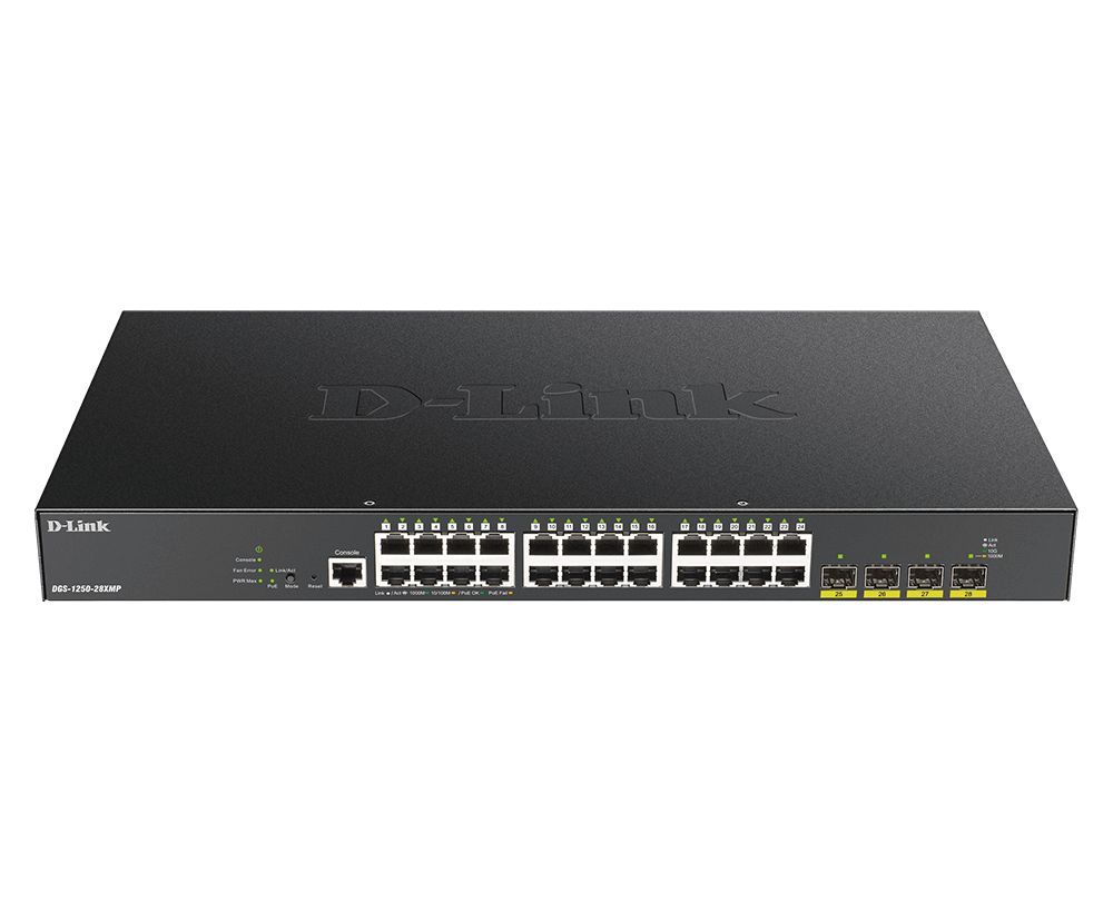 D-Link Switch DGS-1250-28X/E 24xGBit/4xSFP+ 19