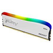 Memorie RAM Kingston Fury Beast White, DIMM, DDR4, 32GB, 3200MHz, CL16, 1.35V,Kit of 2, RGB SE_2