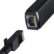 ADAPTOR RETEA Baseus Lite, USB Type-C to RJ-45 Gigabit LAN, LED, negru 