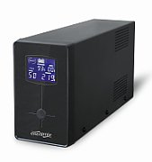 UPS GEMBIRD, Line Int. cu management, mini tower, 2000VA/1200W, AVR, IEC x 3/ Schuko x 2, 2 x baterie 12V/9Ah, display LCD, back-up 1 - 10 min., 