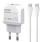 PLATINET WALL CHARGER 1xUSB TYPE-C PD 3.0 20W MINI SIZE WHITE_1