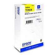 Cartus Cerneala Original Epson Yellow, T7554, pentru Workforce Pro WF-8010|8090|8510|8590, , incl.TV 0.11 RON, 