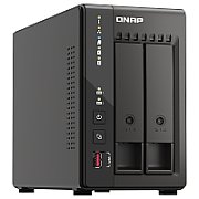 NAS QNAP 253E 2-Bay, CPU Intel® Celeron® J6412 4-core/4-thread processor, burst up to 2.6 GHz, RAM 8 GB DDR4 onboard not expandable, HDD 2.5