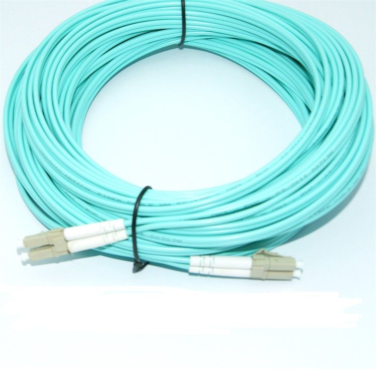 Patch cord | FO | 5 metri | LSZH | Aqua | LANmark | Multimode OM3 | Duplex LC-SC | Slimflex_2