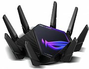 Asus Quad-band WiFi Gaming Router GT-AXE16000; Network Standard: WiFi 6 (802.11ax), WiFi 6E (802.11ax), Backwards compatible with 802.11a/b/g/n/ac Wi-Fi, 2.4GHz 1148Mbps, 5G-1Hz 4804Mbps, 5G-2Hz 4804Mbps, 6GHz 4804Mbps, 8 antene externe, 4 antene interne, Procesor: 2.0Ghz, 256Mb flash, 2Gb RAM_1