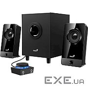 BOXE GENIUS 2.1, RMS: 10W (2 x 3.25W + 1 x 3.5W), black wood, 