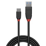 Cablu Lindy 1.5m USB 3.2 Type-A to Type-C (tata - tata), Black Line, Supported Bandwidth: 10Gbps, negru_1