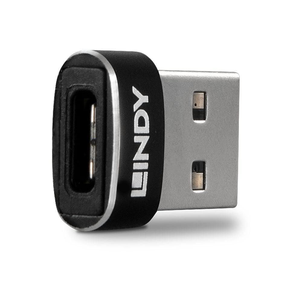 Adaptor Lindy LY-41884, USB 2.0 Type A to Type C, negru_2