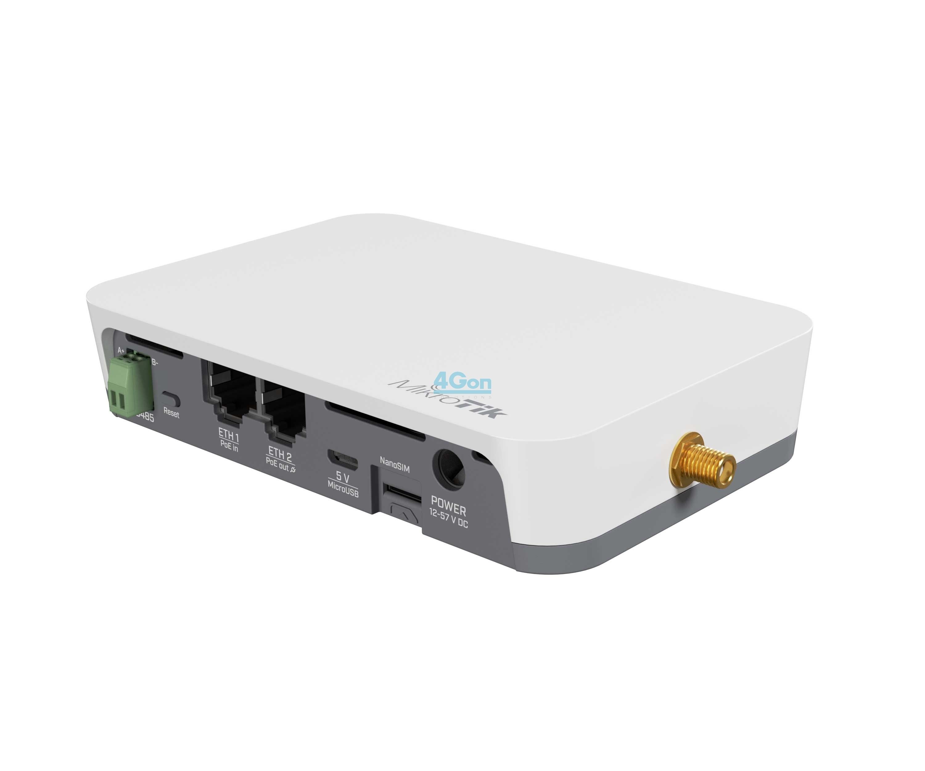 MIKROTIK KNOT IoT Gateway RB924iR-2nD-BT5&BG77&R11e-LR8 Wi-Fi 4 2x RJ45 100Mb/s Nano SIM RS485 microUSB_2