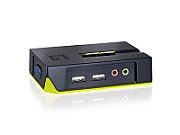 LevelOne KVM-Switch 2 PC VGA+USB Black Edition_1