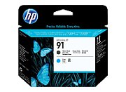 HP 91 original printhead matte black and cyan standard capacity 1-pack_1