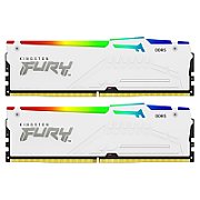 Memorie RAM Kingston, DIMM, DDR5, 64GB, 5600MHz, CL36, 1.35V, FURY Beast White, RGB, Kit of 2_1