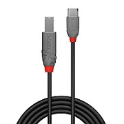 Cablu Lindy 2m USB 2.0 Tip A la Tip B, Anthra Line_1