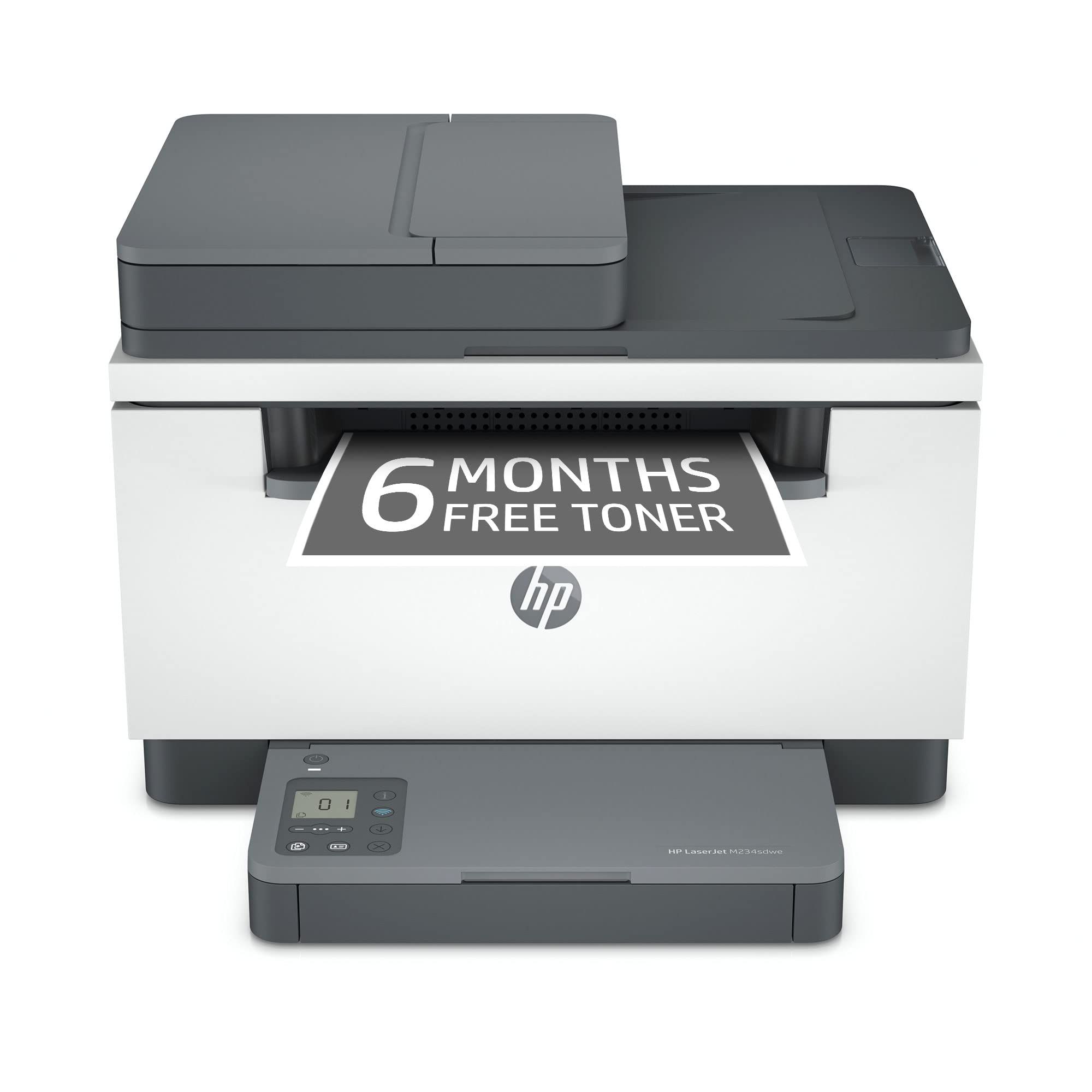 Multifunctional Laser Mono HP LaserJet MFP M234sdwe, A4, Functii: Impr.|Scan.|Cop., Viteza de Printare Monocrom: 29 ppm, Viteza de printare color: , Conectivitate:USB|Retea|WiFi, Duplex:Da, ADF:ADF(incl.TV 10RON) 