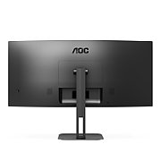 MONITOR AOC CU34V5C/BK 34 inch, Panel Type: VA, Backlight: WLED, Curvature: 1500R, Resolution: 3440x1440, Aspect Ratio: 21:9,  Refresh Rate:100Hz, Response time GtG: 4 ms, Brightness: 300 cd/m², Contrast (static): 3000:1, Contrast (dynamic): 20M:1, Viewing angle: 178/178, Colours: 16.7M, 5Wx2_2