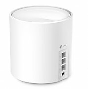 TP-Link AX3000 whole home mesh Wi-Fi 6 System, Deco X50(1-pack);  Standarde Wireless: IEEE 802.11ax/ac/n/a 5 GHz, IEEE 802.11ax/n/b/g 2.4 GHz, 3 LAN/WAN Gigabit Ethernet Ports, 1 GHz Dual-Core CPU, 2 x internal antennas per Deco unit, 2402 Mbps (5 GHz), 574 Mbps (2.4 GHz)._2