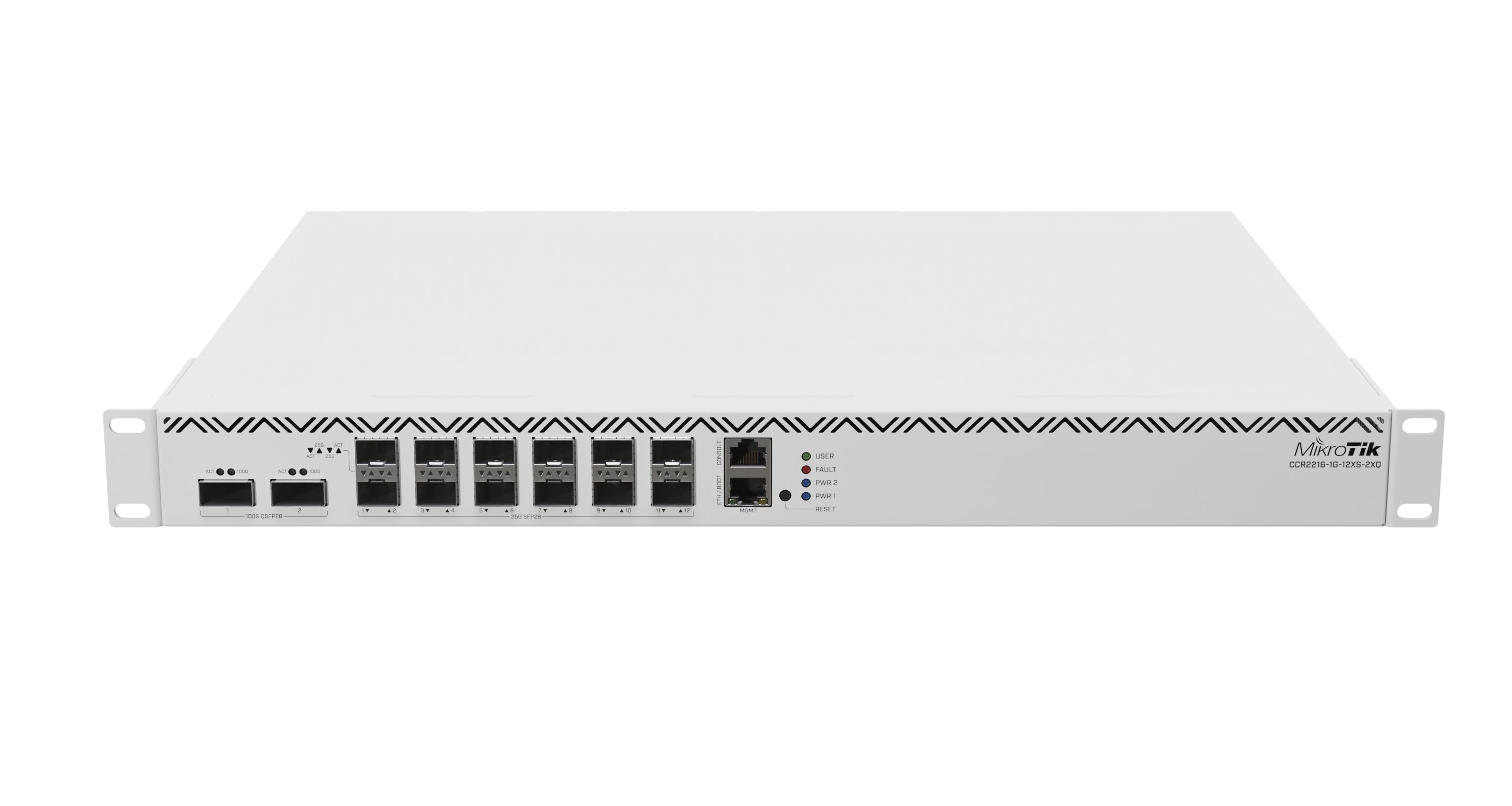 MIKROTIK CCR2216-1G-12XS-2XQ Router 12x SFP28 2x QSFP28 1x RJ45 1000Mb/s 2x M.2 SATA_2